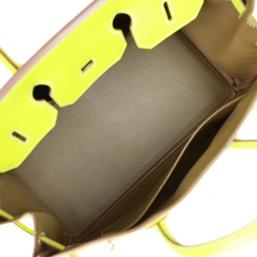 HERMÈS BIRKIN BAG 35 KIWI CANDY EPSOM  LEDER  PALLADIUM