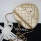 CHANEL HEART BAG IN GOLD 