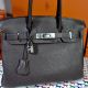 HERMÈS BIRKIN BAG 30 EBENE TOGO PALLADIUM HARDWARE