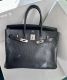HERMÈS BIRKIN 35 OSTRICH BLACK PALLADIUM  HARDWARE