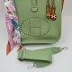 HERMÉS  EVELYNE III  VERT CRIQUET CLEMENCE LEDER PHW