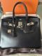 HERMÉS BIRKIN BAG 30 SCHWARZ BOX LEDER PALLADIUM HARDWARE
