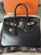 HERMÉS BIRKIN BAG 30 SCHWARZ BOX LEDER PALLADIUM HARDWARE