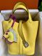 HERMÈS PICOTIN HANDTASCHE LOCK 18 JAUNE CLEMENCE PALLADIUM 