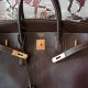 HERMES BIRKIN BAG 40 EBENE TOGO LEDER GOLD HARDWARE