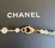 CHANEL NECKLACE LANGE HALSKETTE GOLD TON STEINE