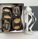 CHANEL DAD SANDALEN STYLISH BAST NETZ IN SCHWARZ