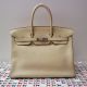 HERMÉS BIRKIN BAG 35 PARCHEMIN TOGO PALLADIUM HARDWARE