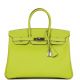 HERMÈS BIRKIN BAG 35 KIWI CANDY EPSOM  LEDER  PALLADIUM
