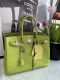 HERMÈS BIRKIN BAG 35 KIWI CANDY EPSOM  LEDER  PALLADIUM