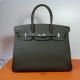 HERMÉS BIRKIN BAG 35 VERT MAQUIS TOGO LEDER PALLADIUM