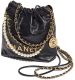 CHANEL KLEINE TASCHE 22 IN SCHWARZ LEDER 