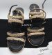 CHANEL RIEMCHEN SANDALEN IN GOLD