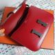 HERMÈS CONSTANCE  MINI 18 VEAU TADELAKT ROUGE VIF PALLADIUM