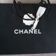 CHANEL  DEAUVILLE SHOPPER IN HELLBLAU CANVAS  SILBERFARBENES  METAL 