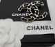 CHANEL BROSCHE CC IN GOLD TON METAL 