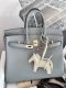HERMÈS BIRKIN BAG 25 SAC BIRKIN 25 VEAU SWIFT GRIS PANTIN CP ROSE GOLD HARDWARE