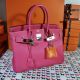 HERMÉS BIRKIN BAG 30 CANDY ROSE TYRIEN EPSOM LEDER  PALLADIUM