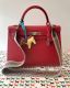 HERMÉS KELLY  BAG 32 ROUGE VIF SELLIER EPSOM PALLADIUM HARDWARE
