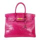 HERMÉS BIRKIN BAG 35 ROSE SCHEHERAZADE POROSUS SHINY GOLD HARDWARE