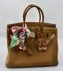 HERMÉS BIRKIN BAG 35 BRONZE DORE TOGO LEDER  PALLADIUM