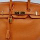 HERMÉS BIRKIN BAG 35 ORANGE CLEMENCE GOLD HARDWARE