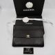 CHANEL POCHETTE CLUTCH FLAP IN SCHWARZ LAMMLEDER 