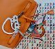 HERMÉS BIRKIN BAG 35 ORANGE TOGO PALLADIUM HARDWARE