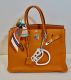 HERMÉS BIRKIN BAG 35 ORANGE TOGO PALLADIUM HARDWARE