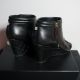 CHANEL WEGDE  PEEPTOES STIEFELETTE IN SCHWARZ