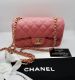 CHANEL CLASSIC MINI BAG ROSE FLAP 