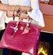 HERMÉS BIRKIN BAG 35 ROSE SCHEHERAZADE POROSUS SHINY GOLD HARDWARE