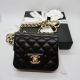 CHANEL MICRO FLAP IN BLACK