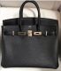 HERMÈS BIRKIN BAG 25 BLACK TOGO PALLADIUM HARDWARE