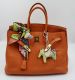 HERMÉS BIRKIN BAG 35 ORANGE CLEMENCE GOLD HARDWARE