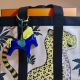 HERMÉS BEACH SHOPPER LES LEOPARDS IN CANVAS ANIMAL PRINT 