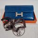 HERMÈS CONSTANCE LONG BRIEFTASCHE BLUE IZMIR ALLIGATOR SHINY PALLADIUM HARDWARE