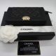 CHANEL BRIEFTASCHE BOY MIT ZIP IN SCHWARZ