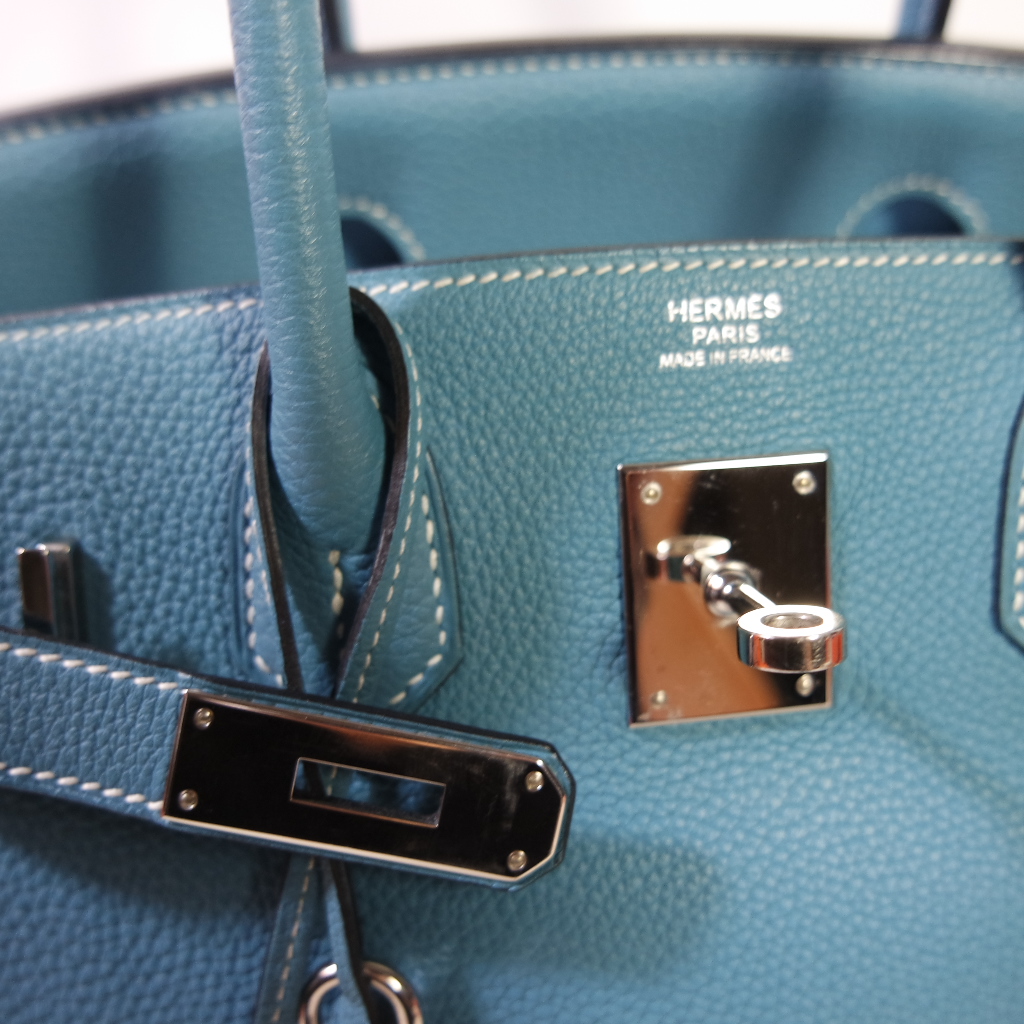 Hermès Birkin 25 Blue Jean Bag PHW – ZAK BAGS ©️