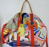 HERMÈS BEACH SHOPPER  IN STRAND PRINT