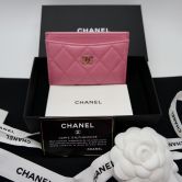 CHANEL CLASSIC CARD HOLDER IN PINK