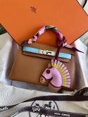 HERMÈS MINI KELLY SELLIER TRICOLOURE EPSOM LEDER PALLADIUM HARDWARE