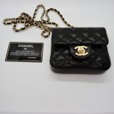 CHANEL MICRO FLAP IN BLACK