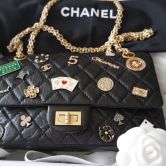 CHANEL BAG 2.55 CASINO LUCKY CHARM IN BLACK LIMITED