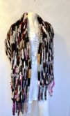 MINK KNITTED STOLE MULTICOLORE